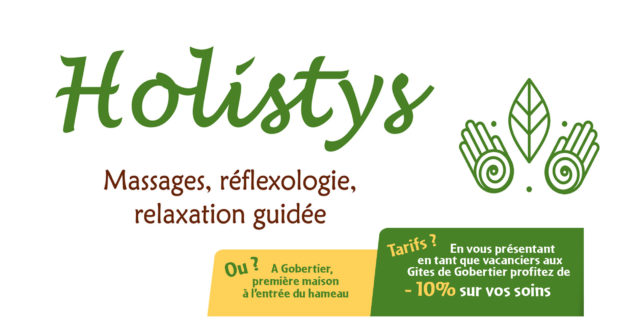Holistys – Massages, Reflexologie, Relaxation guidée…